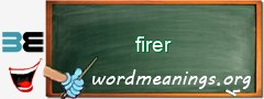WordMeaning blackboard for firer